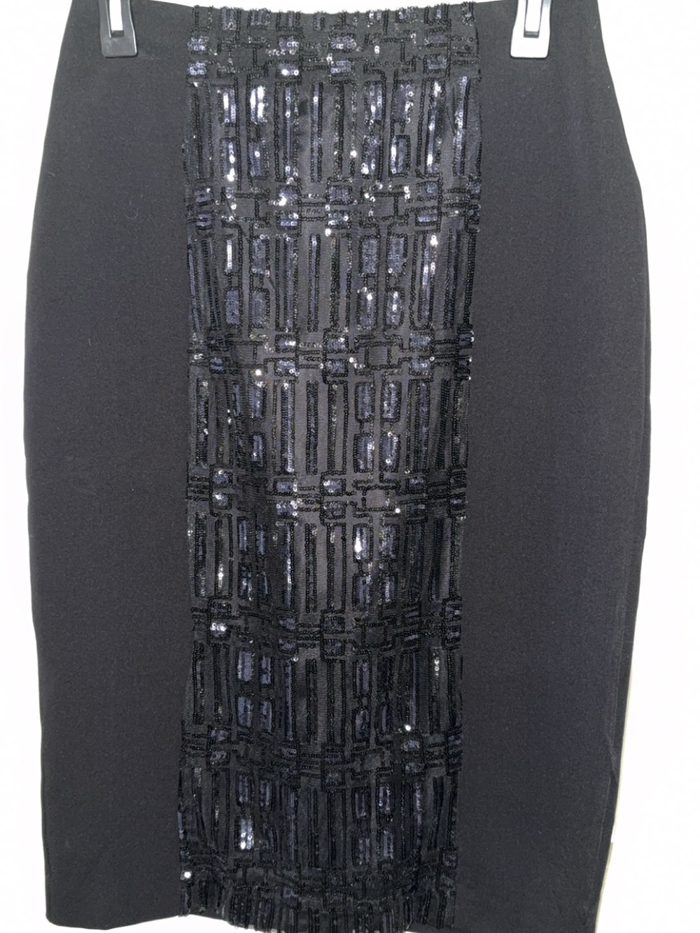 Worthington Black Pencil Skirt with Sequin Stripe